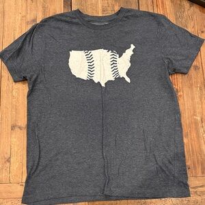 Baseballism Gray T-Shirt